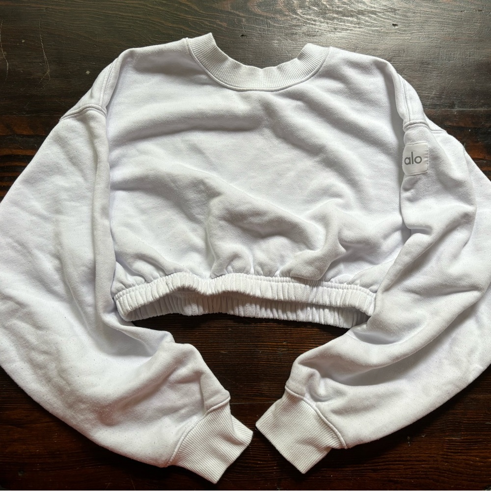 Alo Yoga Cropped Crewneck - S